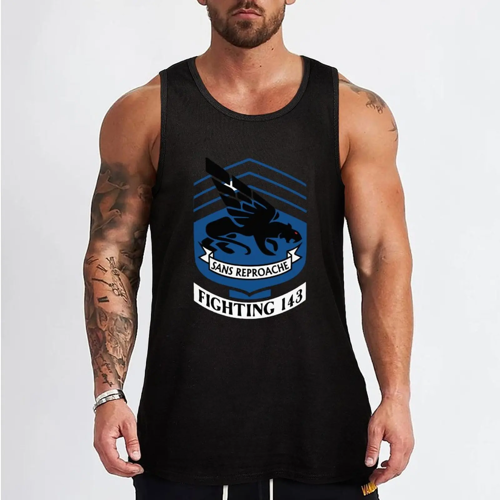 Model 84 - VFA-143 - Pukin Dogs Tank Top bodybuilding t-shirt Sleeveless top man vest