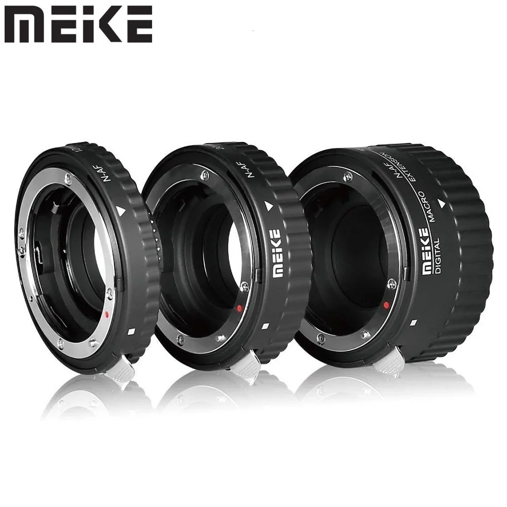 Meike MK-N-AF1-B AF Auto Focus Macro Extension Tube Set for Nikon F mount D80 D90 D300 D300S D800 D3100 D3200 D3400 D5000 D5100
