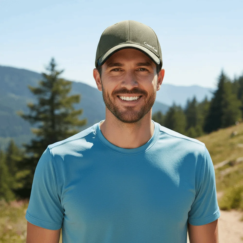 Creative Gift Seamless Baseball Cap Packable Quick Drying Sports Hat Breathable Polyester Visor Cap