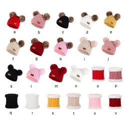 Scarf Kids Hat and Gloves Set Beanie Cap Supple Children s Products Cold Weather Mittens Cute Pompom Top Sealing