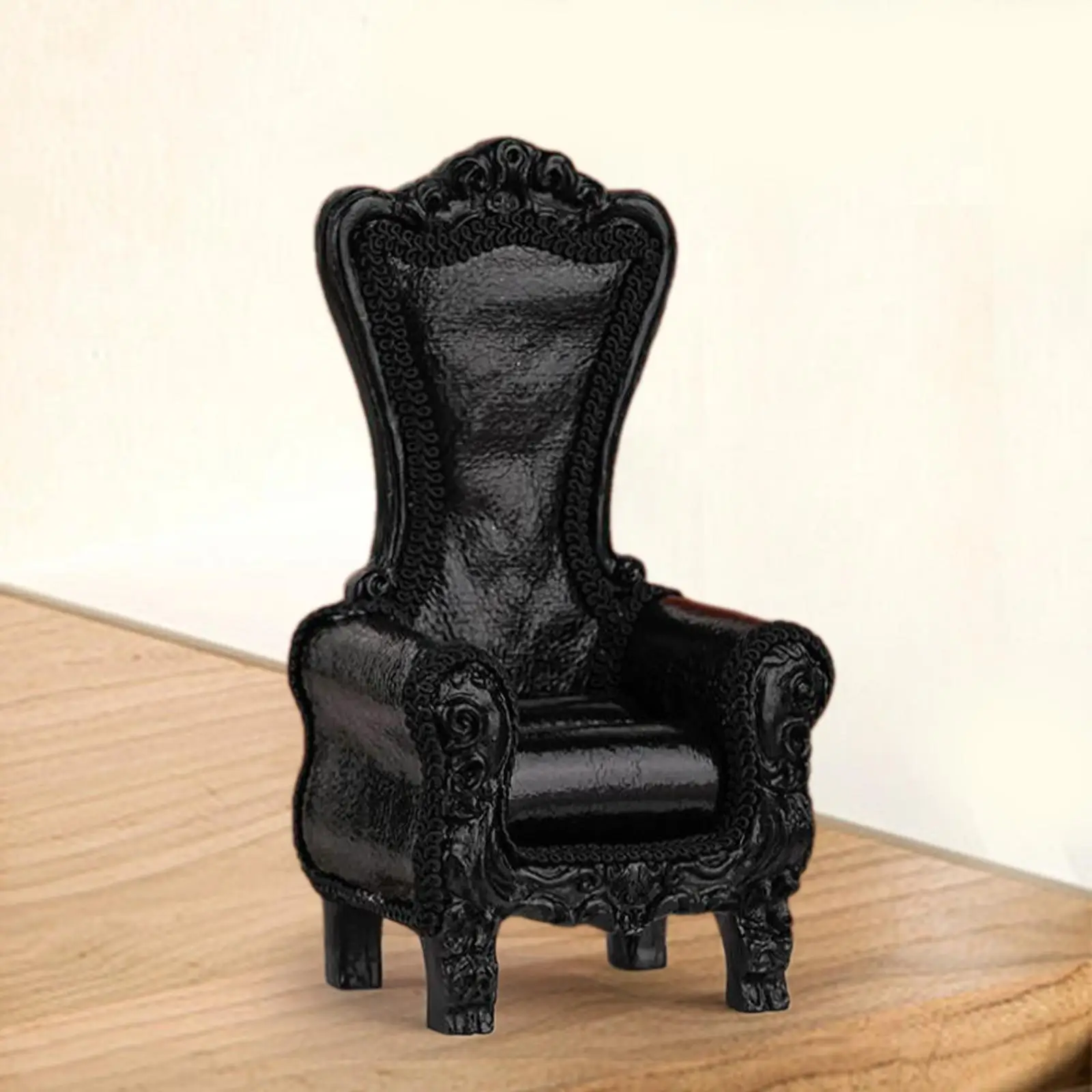 

1:12 Sofa Couch Model Mini High Back Sofa Chair 12 Points Doll with Armchair Miniature Furniture for DIY Projects Accessories