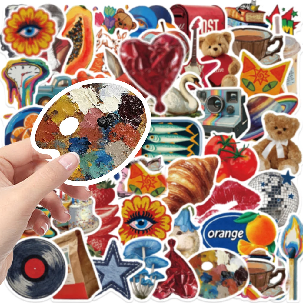 10/30/50pcs Transparent Dessin Animé Aquarelle Paysage De Noël Graffiti Autocollants Ordinateur Portable Scrapbook Téléphone Décoration Autocollant Autocollants