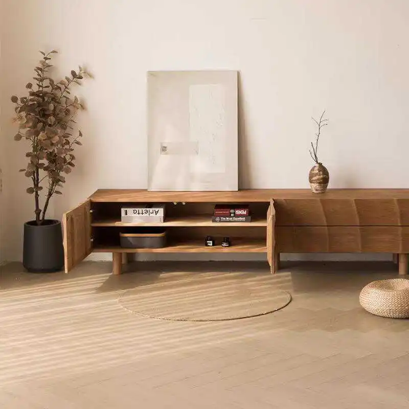 

Electric Fireplace Modern TV Stand Entertainment Center Floating Wood Console Storage Cabinet Media Console Home Furniture