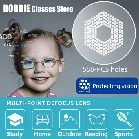 Teenage Lens Customized Multi Point Defocus Lenses Protecting Vision 1.56/1.61 Anti Blue Light Kids Myopia Relief Control Eyes