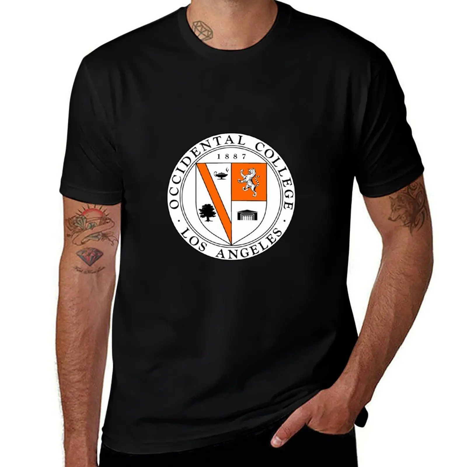 Occidental College - Oxy - Occidental College Tigers T-Shirt t shirt for man 100 percent cotton T-Shirt