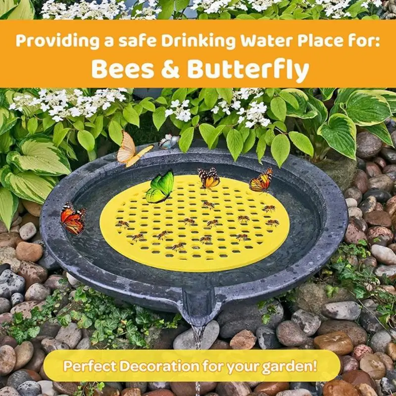 2025 Novas abelhas regar as almofadas flutuantes 7,87 polegadas anti -deform 4pcs ajustadas para varandas