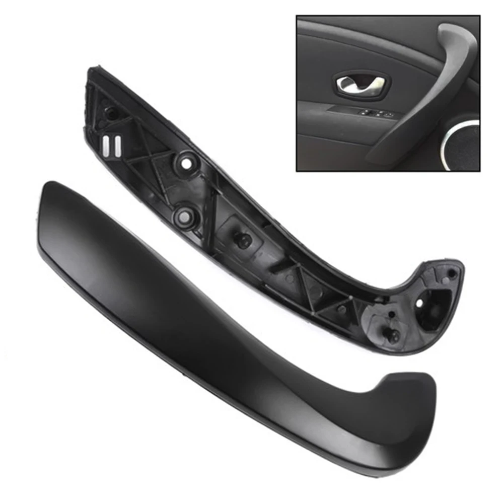 

Car Front Door Inner Handle Grip Black ABS for Megane MK3 2008 to 2016 with Handle Covers OEM 809540001R 809600007R