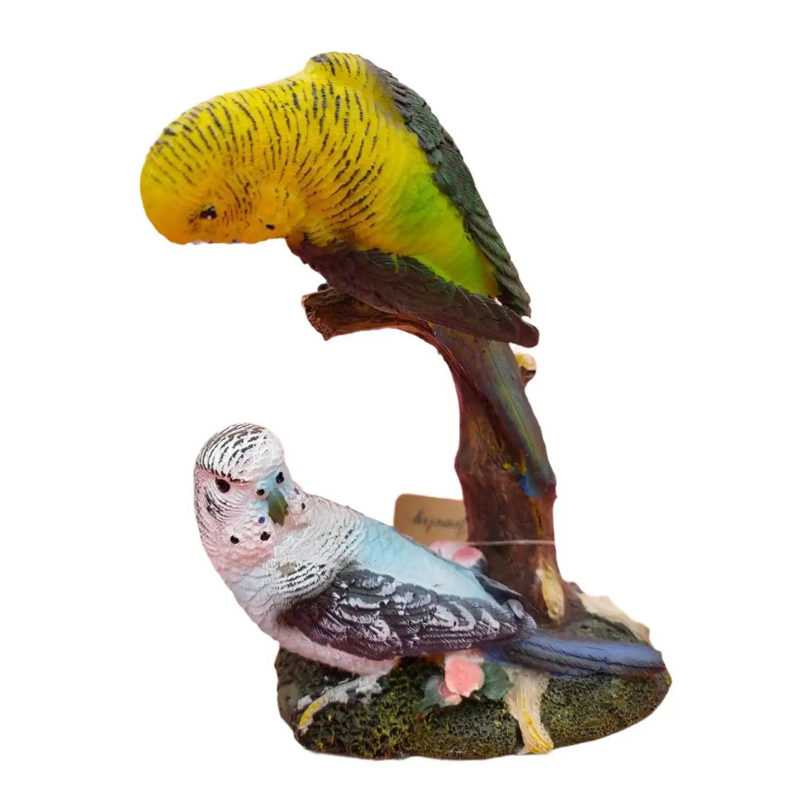 Macaws Sculpture Bird Animal Figurine Collection Ornament, Parrots Statue, for Corner Racks Garden Wall Racks Bookshelf Patio