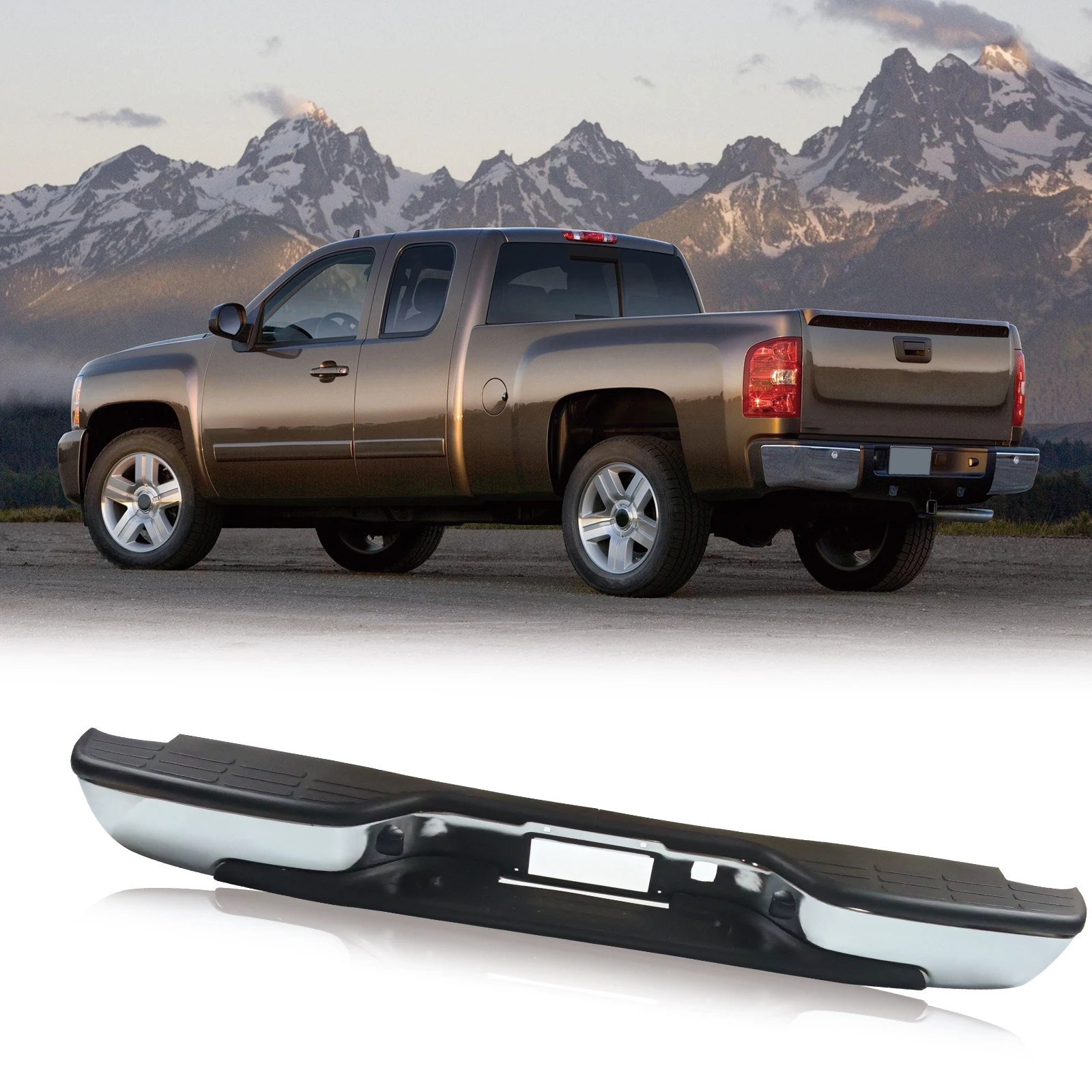 المصد الخلفي لفتحة مستشعر 99-07 Silverado/Sierra 1500 2500 W/O