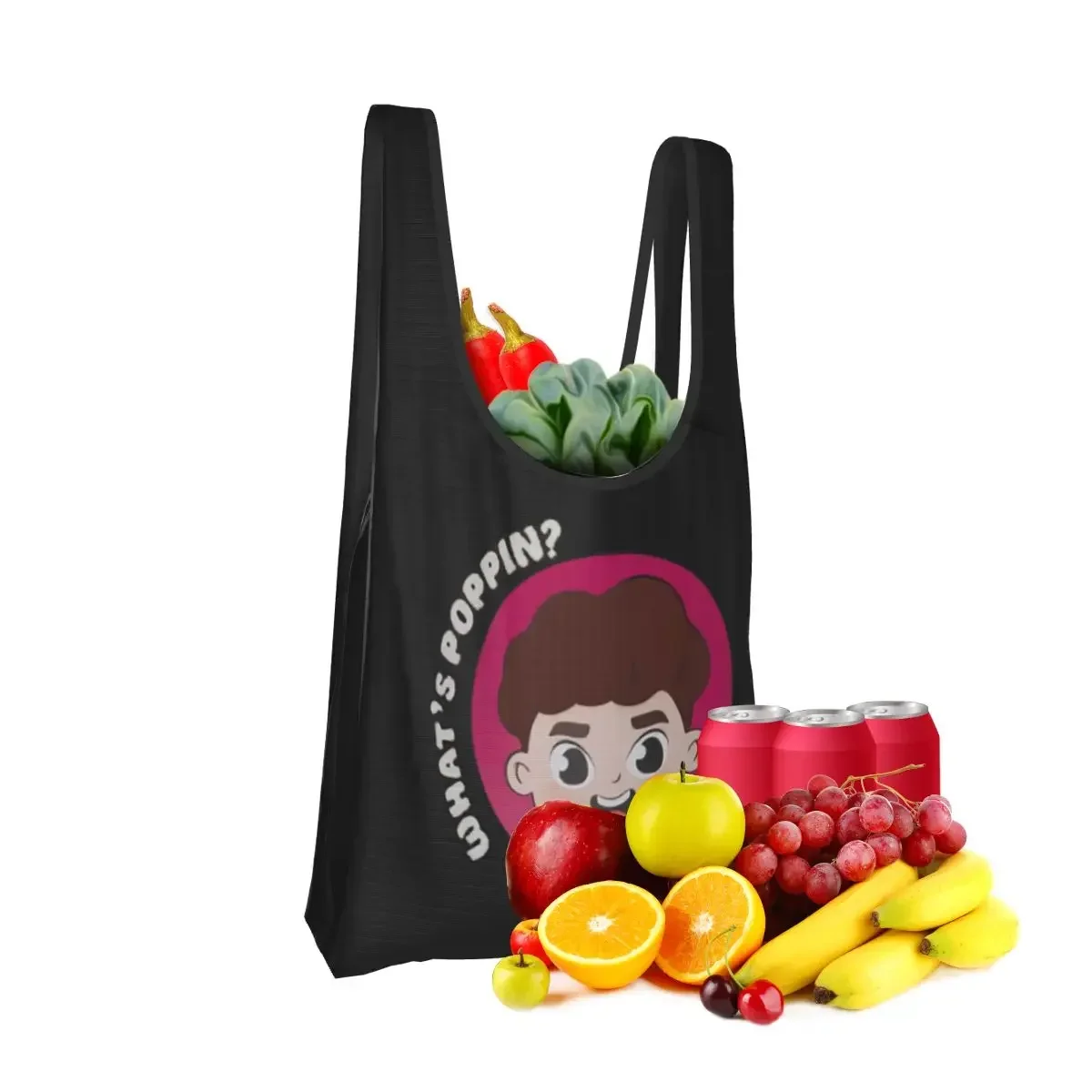 Caylus Shopping Bag Portable Tote Bags Reusable Shoulder Shopper Bag Grocery Handbag