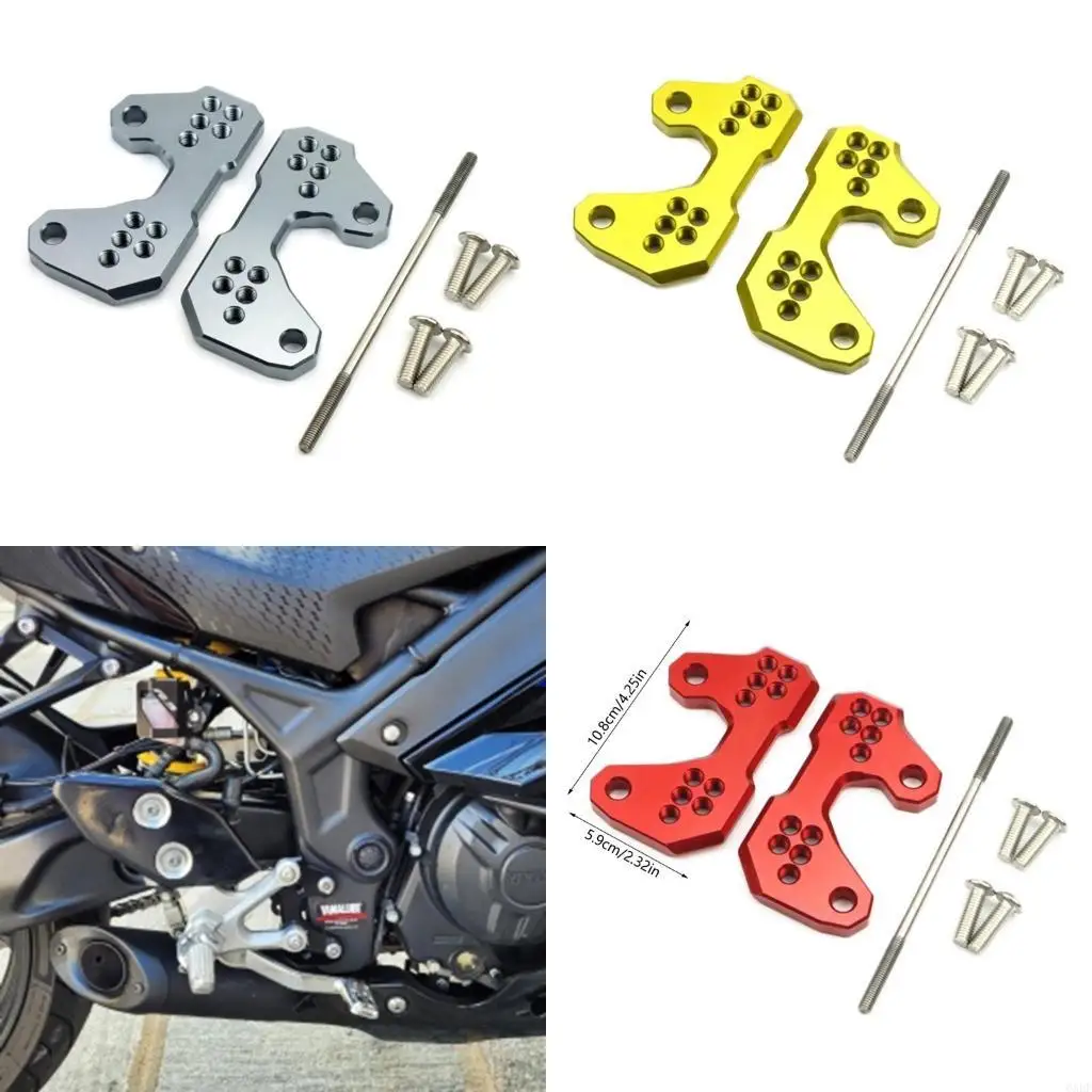 6XDF Pedals Shift-After Foot Pedal Foot Lift Base Foot Pegs Rear For MT03 MT25 YZF-R3