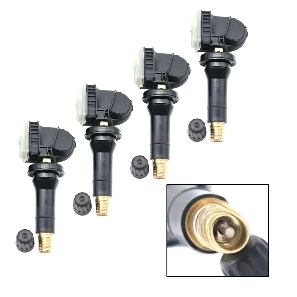 

Black TPMS Sensor High-strength Construction Direct Replacement Part ABS And Metal Build 12V Operating Voltage
