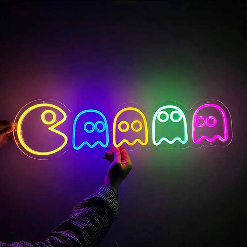 Luz Led de neón con diseño personalizado, señal de neón con logotipo y nombre, envío directo para dormitorio, fiesta de cumpleaños y hogar, envío gratis