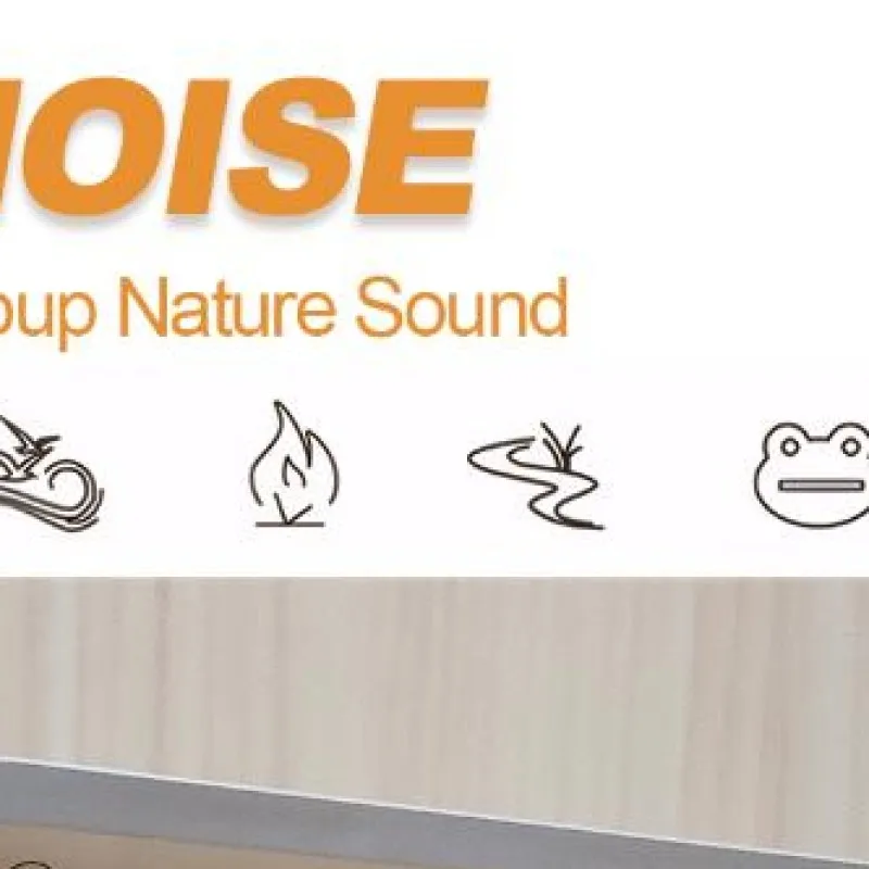 

LED White Noise Speaker with 8 Nature Sounds Sleep Sound Machine Rechargeable Aroma Diffuser Night Light for Home Creative Gift