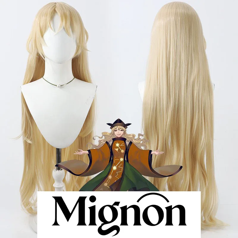 

Миньон Touhou Project Matara Okina Косплей Парик Имитация кожи головы Светло-желтые вьющиеся волосы