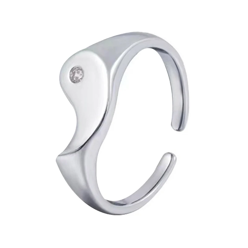 خواتم قابلة للتعديل من باغوا إكسسوار مجوهرات فنجر عصرية مصنوعة من خليط معدني خواتم أصابع فريدة مثالية لحفلات الزفاف