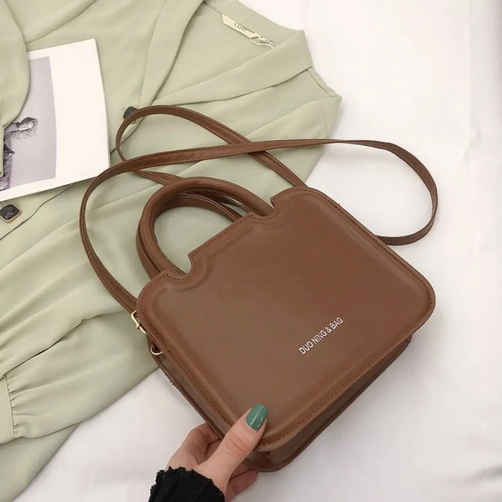 

PU Leather Small Messenger Bag Minimalist Large Capacity Square Underarm bag Handbag Ins Style Ladies Shoulder Bag Girls