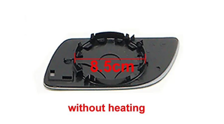 For Volkswagen VW Polo 2002 2003 2004 2005 Heating Replacement Side Mirrors Lens Door Wing Rear View Mirror White Glass 1PCS