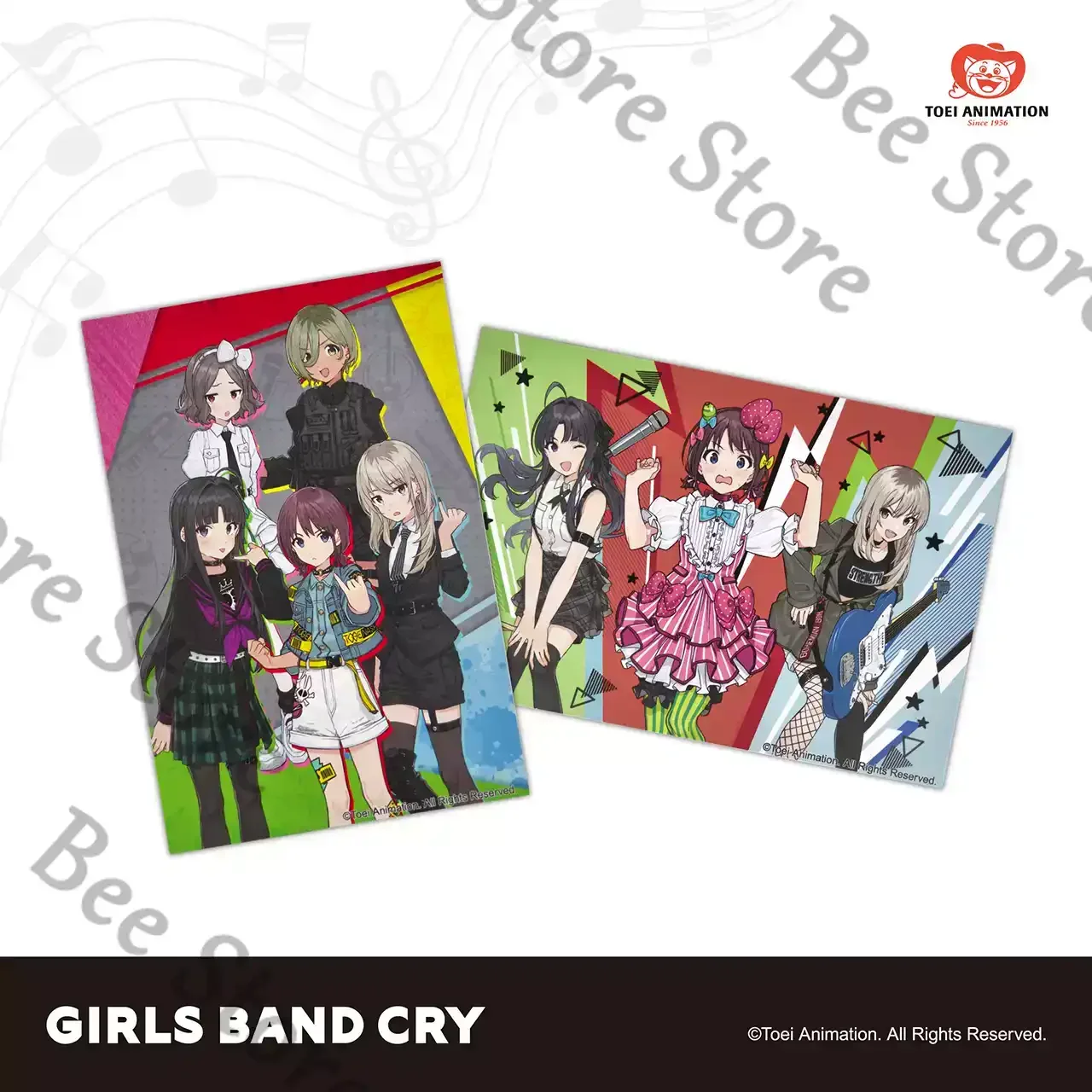 Anime GIRLS BAND CRY SUBARU NINA  MOMOKA  TOMO  RUPA Cosplay Cartoon Genuine Postcard Collection Card Decoration Gift Ornament view 3