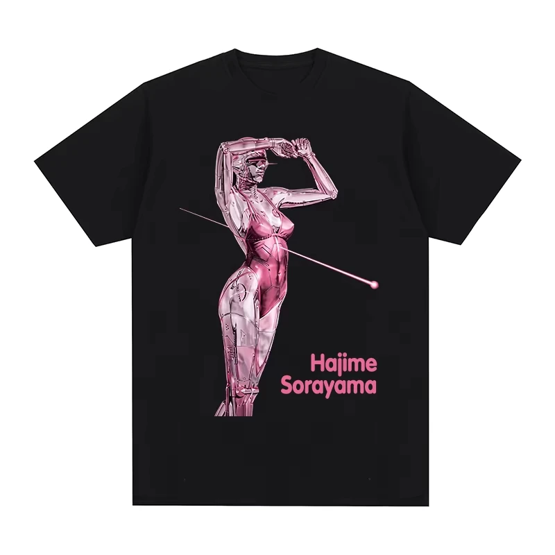 1pc Hajime Sorayama Japanese Artist XO Tour Pop Music  Cotton T shirt Unisex Men Women Kids Streetwear Casual Short Sleeve Tops