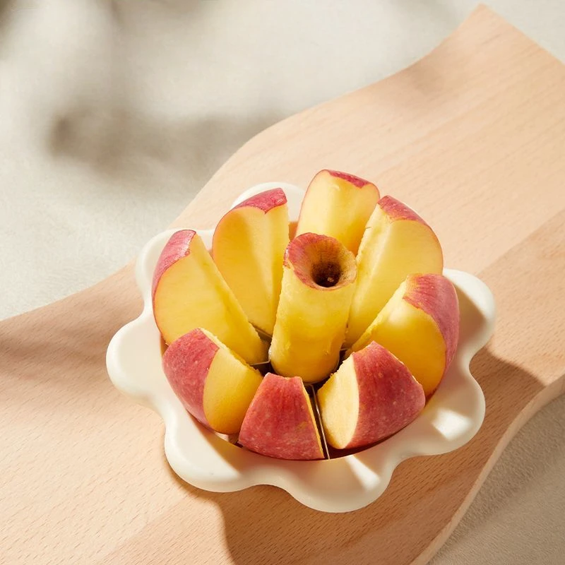 الفولاذ المقاوم للصدأ أداة تقطيع التفاح المنزلية قطاعة الفواكه أداة تقطيع وتقطيع الفاكهة مقسم سكين فاصل أدوات المطبخ دائم