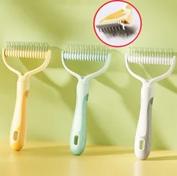 Dog Comb Knife Pet Hair Remover Double-sided Dogs Brush Open Knot Dog Hair Comb Pet Grooming Massage Dogs Brush Pets Supplies