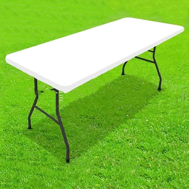 

1 шт. прямоугольная скатерть из полиэстера, эластичное покрытие для стола, подходит для пикника, кемпинга, украшение для улицы