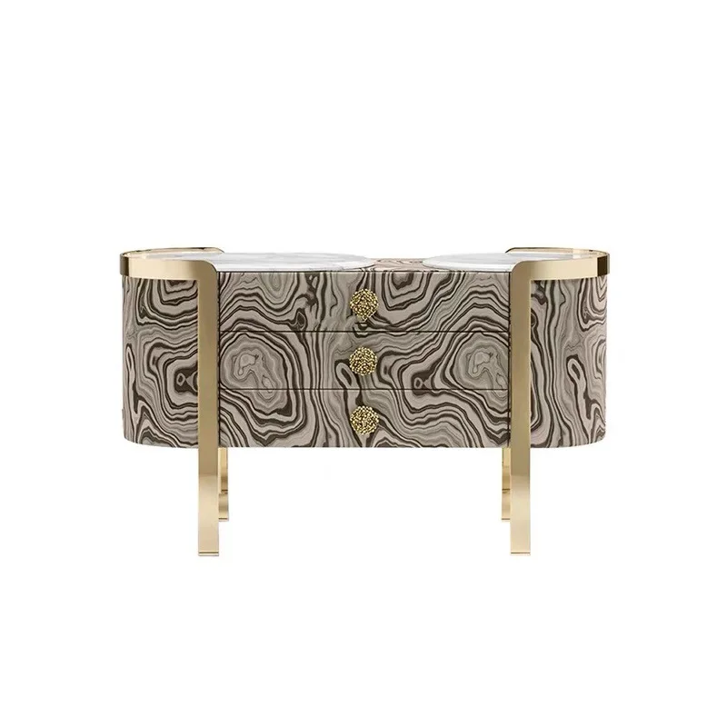 

Итальянский светлый роскошный шкаф для крыльца из цельного дерева, вилла, коридор, настенный декоративный шкаф, прикроватный шкаф для спальни