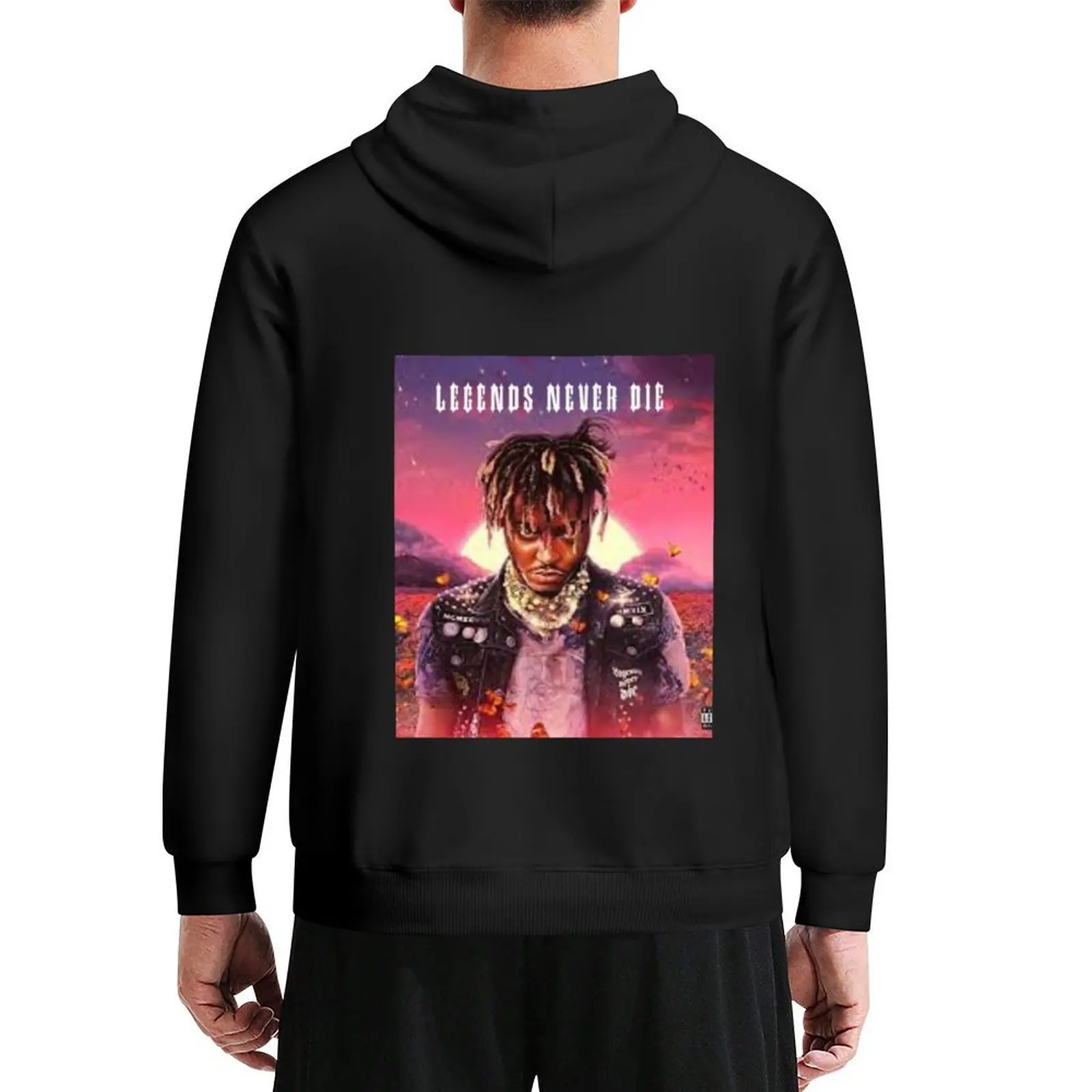 

Legends Never Die Tribute Design Hoodie men wear autumn jacket men autumn new products anime clothing hoodie for men