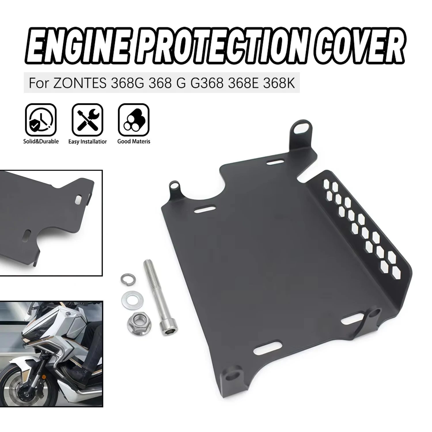 

Motorcycle Accessories Engine Chassis Guard Skid Plate Lower Bottom Protective Cover For Zontes 368g 368 g G368 368E 368K 360 E