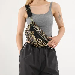 Leopard Print Waist Bag for Woman Fashion Fanny Pack Purse High-quality Shoulder Crossbody Bags Simple Chest Bag Lady Phone Pack