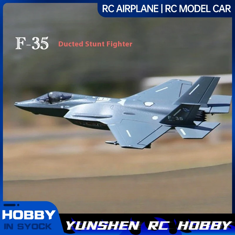 

Divine Eagle 50mm F35 V2 Six Channel Jet Fighter Novice Single Engine Ducted Practice Aircraft Assembled Fixed Wing Fighter