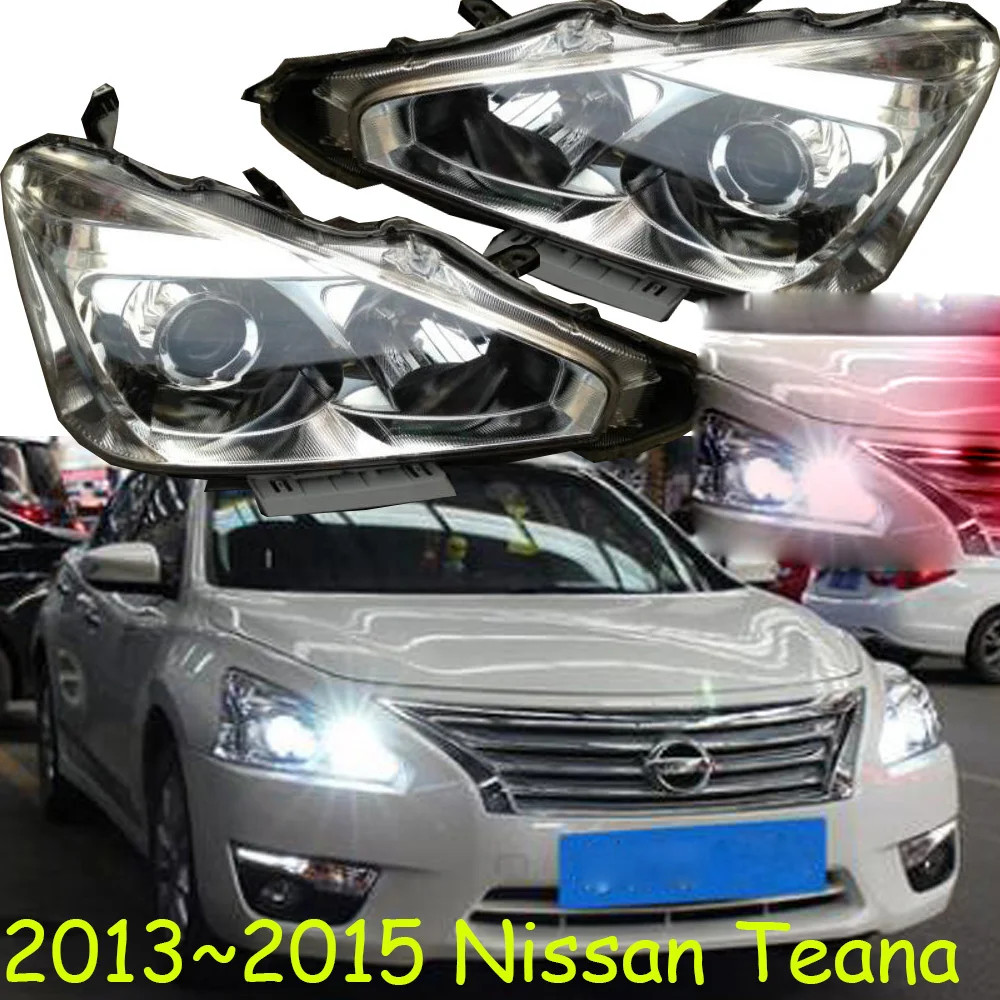 Автомобильный бампер altima, фара для Nissan Teana, фара 2013 ~ 2015y, светодиодные DRL, автомобильные аксессуары, HID ксенон для противотуманных фар