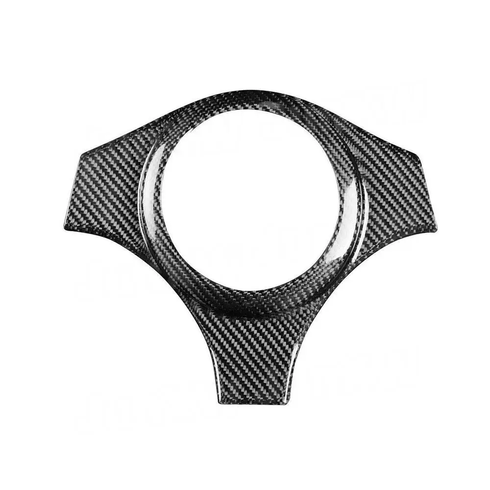 Carbon Fiber Automobile Steering Wheel Cover Decorative Parts for Mitsubishi EVO 7 8 9 2003-2006 Car Styling - view 3