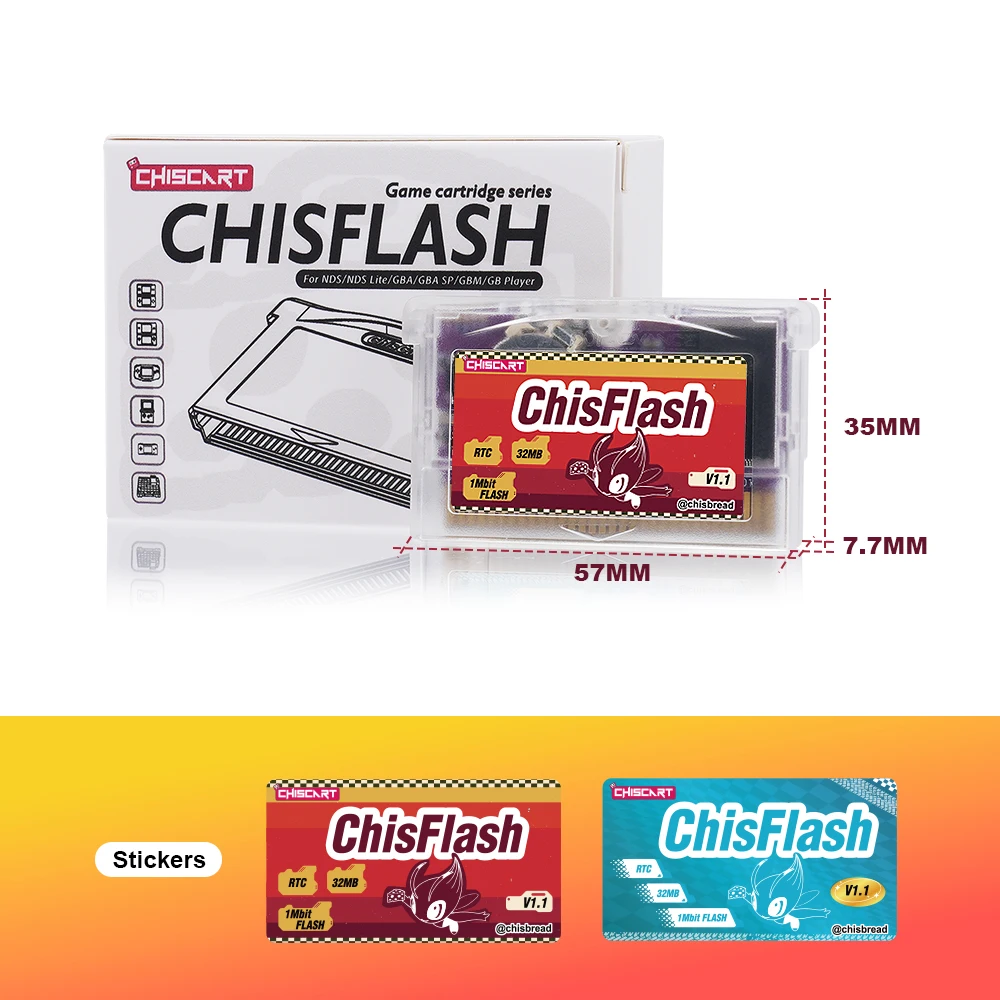 ChisFlash V1.1 RTC Edition Game Cart Reader Compatible Nintendo GBA / GBA SP / GB Micro / DS / DS Lite / Game Boy Player Console view 4