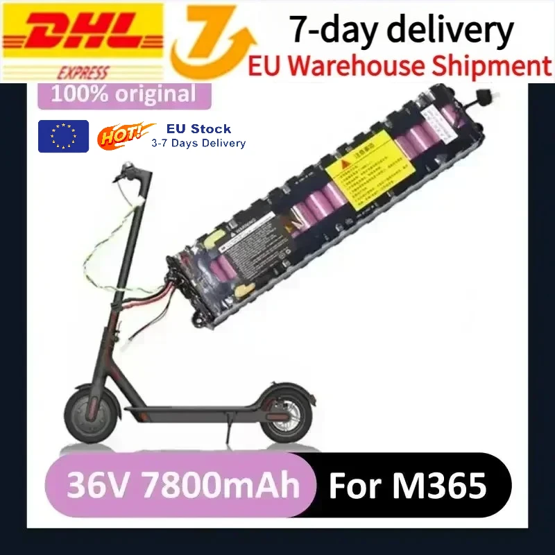 Batteria per scooter elettrico 10S3P 36V 7.8Ah M356 Batteria m365 Batteria 18650 con comunicazione Bluetooth impermeabile