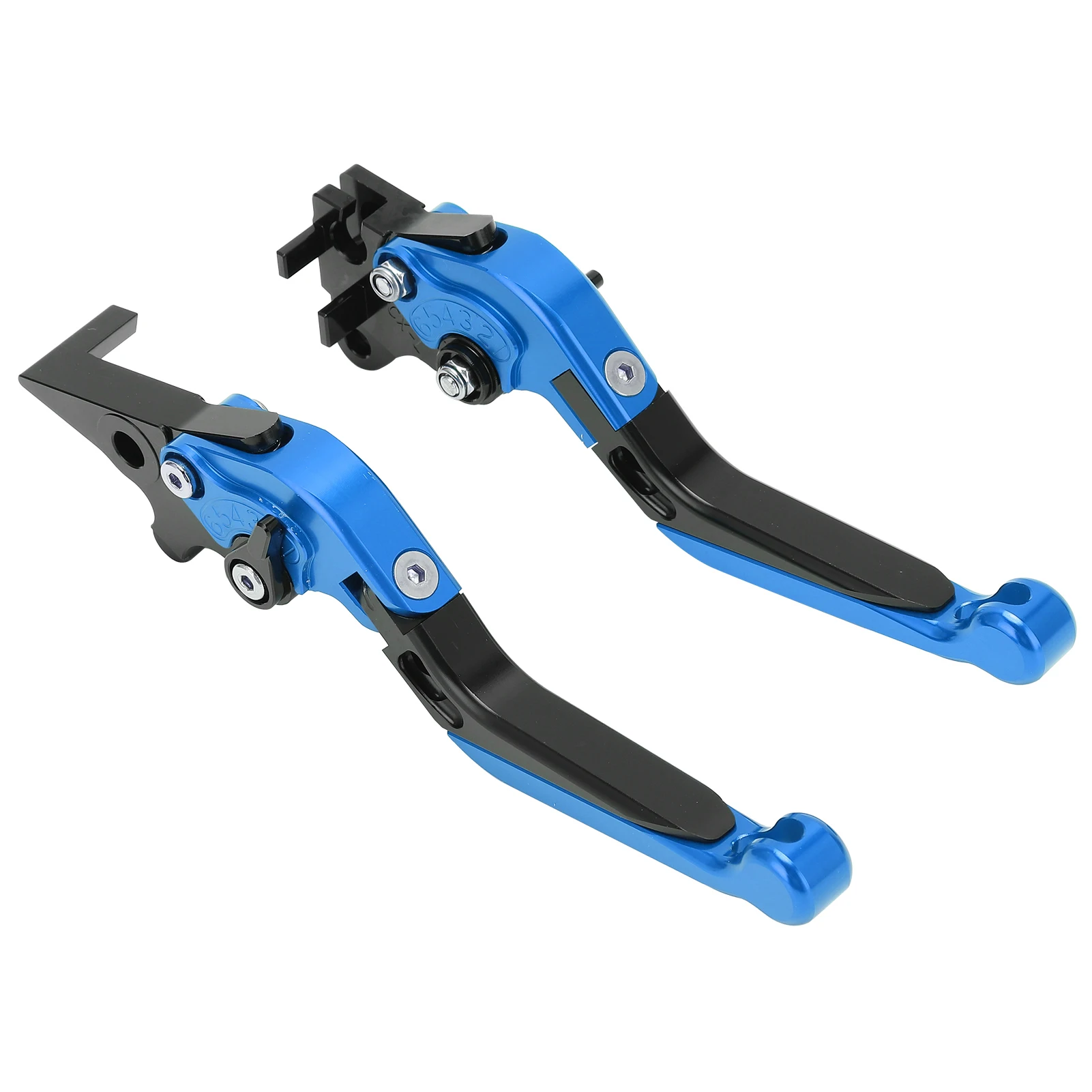 

Pair Motorbike Brake Clutch Levers - CNC Aluminum Alloy, Blue - Replacement for PCX 125/150 (Drum Brake Version) All Year