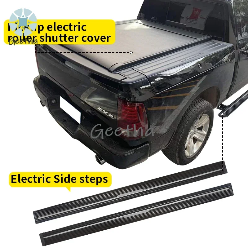 

Pickup 4x4 Original Car Key Remote Control Trunk Bed Cove for Dodge Ram 2019-2022 Electric Telescopic Shutter Aluminum Cover