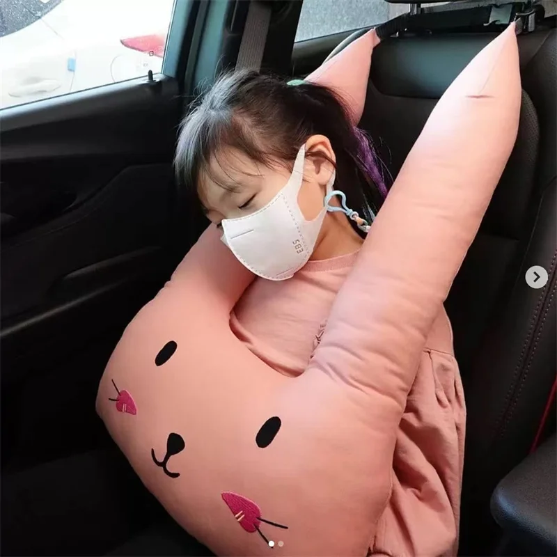 Kids Headrest Cushion Sleeping Pillows Car Interior Supplies Cartoon Pillow  Adults U-shaped Neck Pillow Headrest Pads Portable