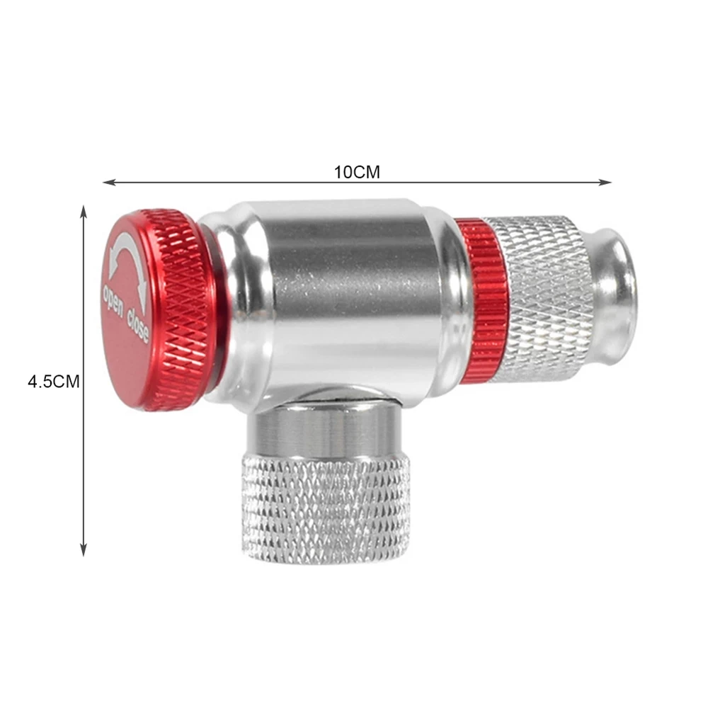 Accessori Accessori di emergenza Equitazione Emergenza Mountain Bike Ugello gas Pompa bombola CO2 Adattatore testa di gonfiaggio rapido