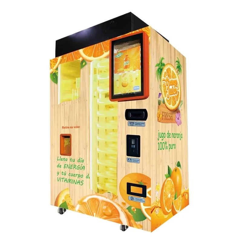 Customizable Fresh Cold Juicer Fresh Orange Juice Vending Machine 100% Natural