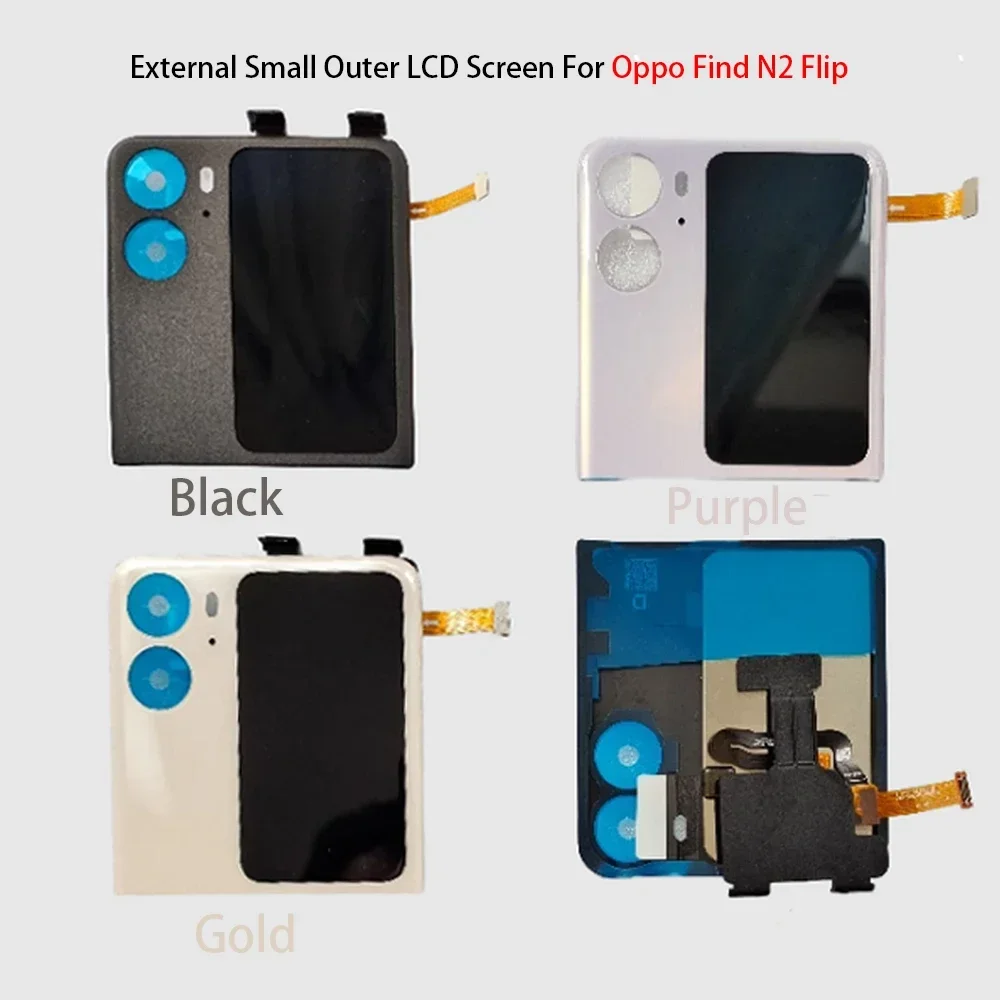 

Outer External Small LCD Touch Screen Digitizer Display with Upper Rear Housing For Oppo Find N2 Flip