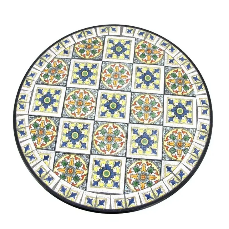 Handmade Mosaic Tiles 3 Piece Bistro Set Outdoor Patio Dining Set