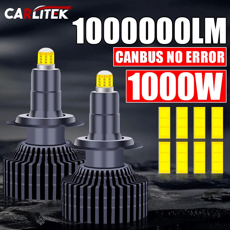 3D H7 LED Car Headlight Bulb Canbus H8 H9 H11 360 Fog Lights 9006 Hb4 9005 Hb3 9012 Hir2 Led  Auto Lamps Super Mini 1000W Super