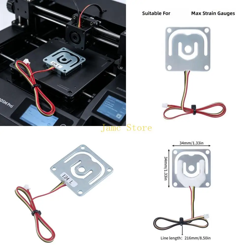 LX0B 34X34Mm Strain Gauge Sensors For AD5M Printers Supports Up To 30Kg Load
