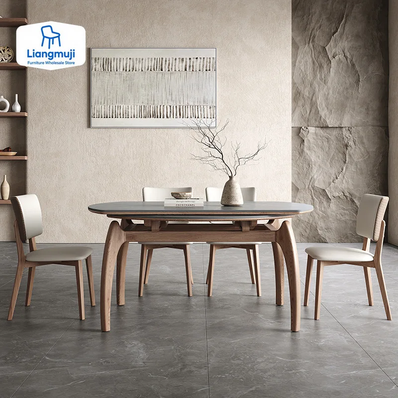 

Oval White Dining Table Nordic Marble Design Heat Resistance Dining Table Marble Minimalist Table A Manger Kitchen Furniture
