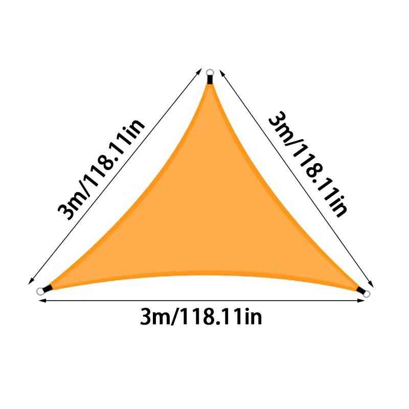Ogrodowa żagiel przeciwsłoneczny trójkątna tkanina przeciwsłoneczna cień markiza do wodoodpornych ogrodów zewnętrznych i tarasów balkon Camping