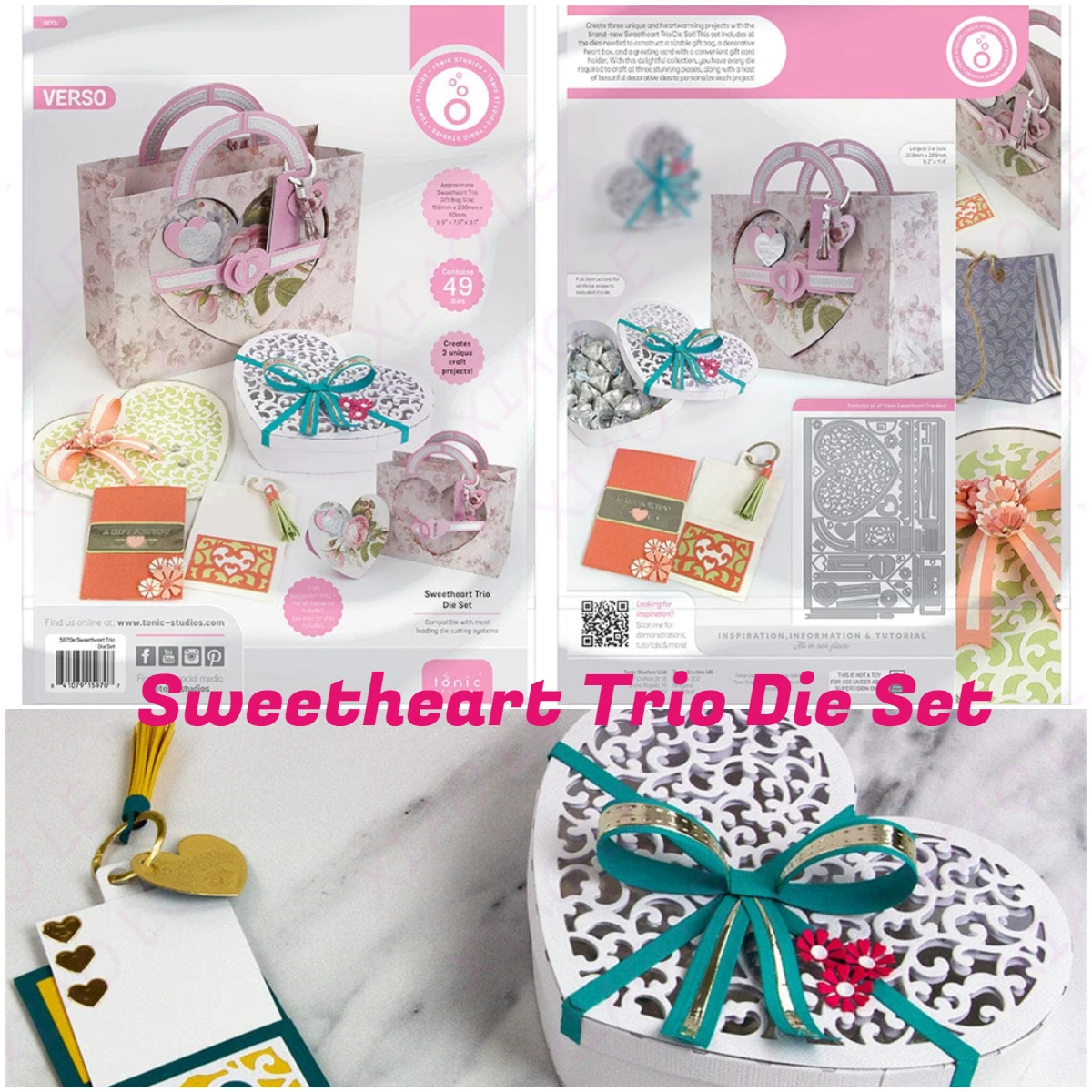 Набор металлических вырубок для свадебных открыток