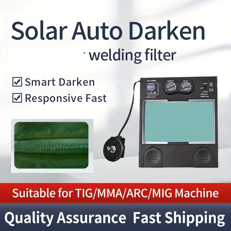 Adjust Big view eara 4 arc sensor Solar auto darken TIG MIG MMA True color Welding Mask/welder cap accessories lens filter