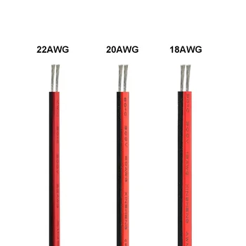 5-100m fio elétrico 2 pinos cabo de tira led vermelho preto 5v 12v 2 núcleo jst cabo de extensão flexível para lâmpada luz automotiva